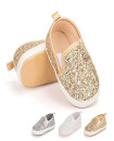 First Walker Sequin High Quality Moccasins Casual Comfortable Soft sole Flat Lazy Loafers baby toddler girl shoes Gold